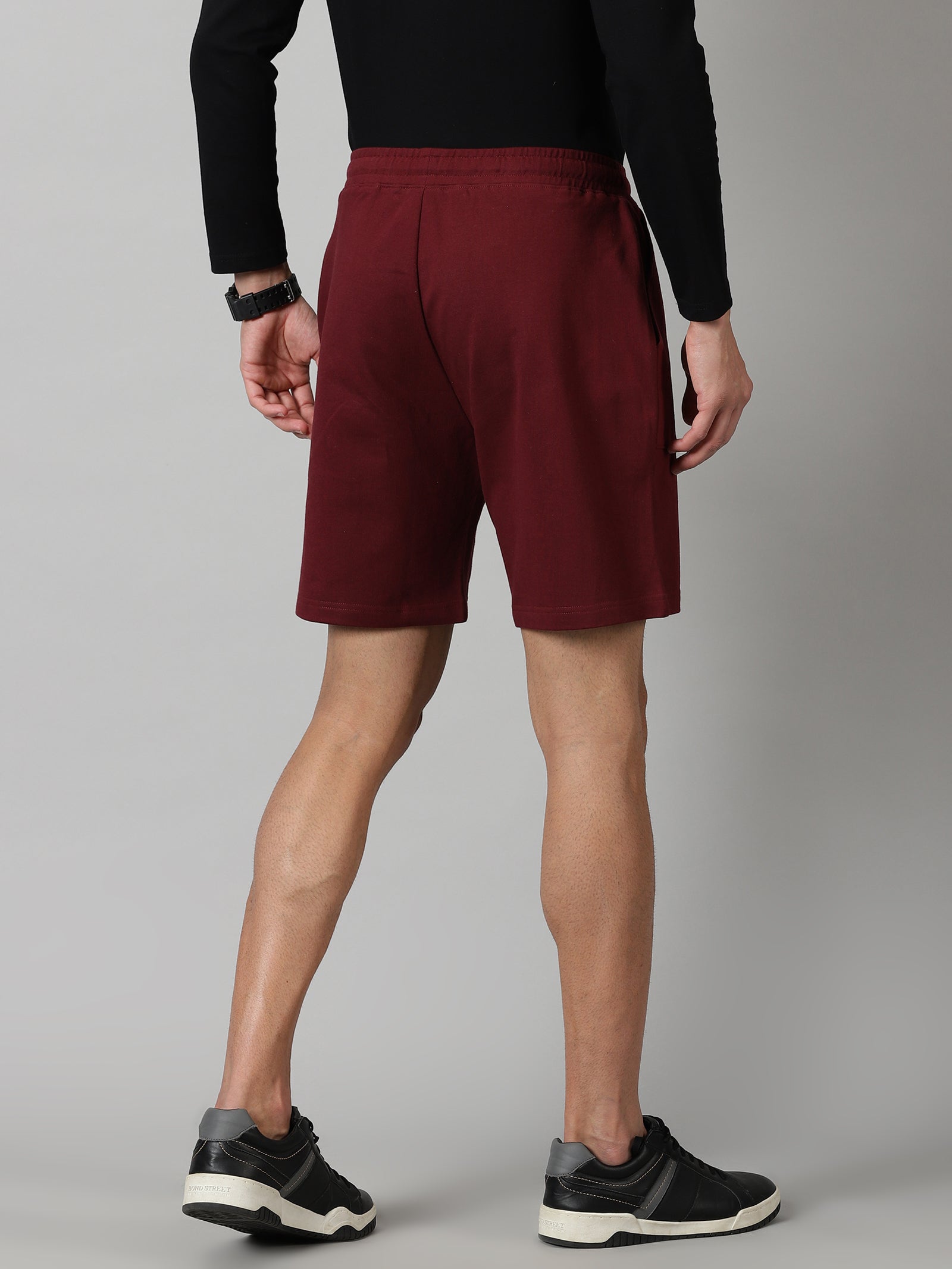 Burgundy French Terry shorts