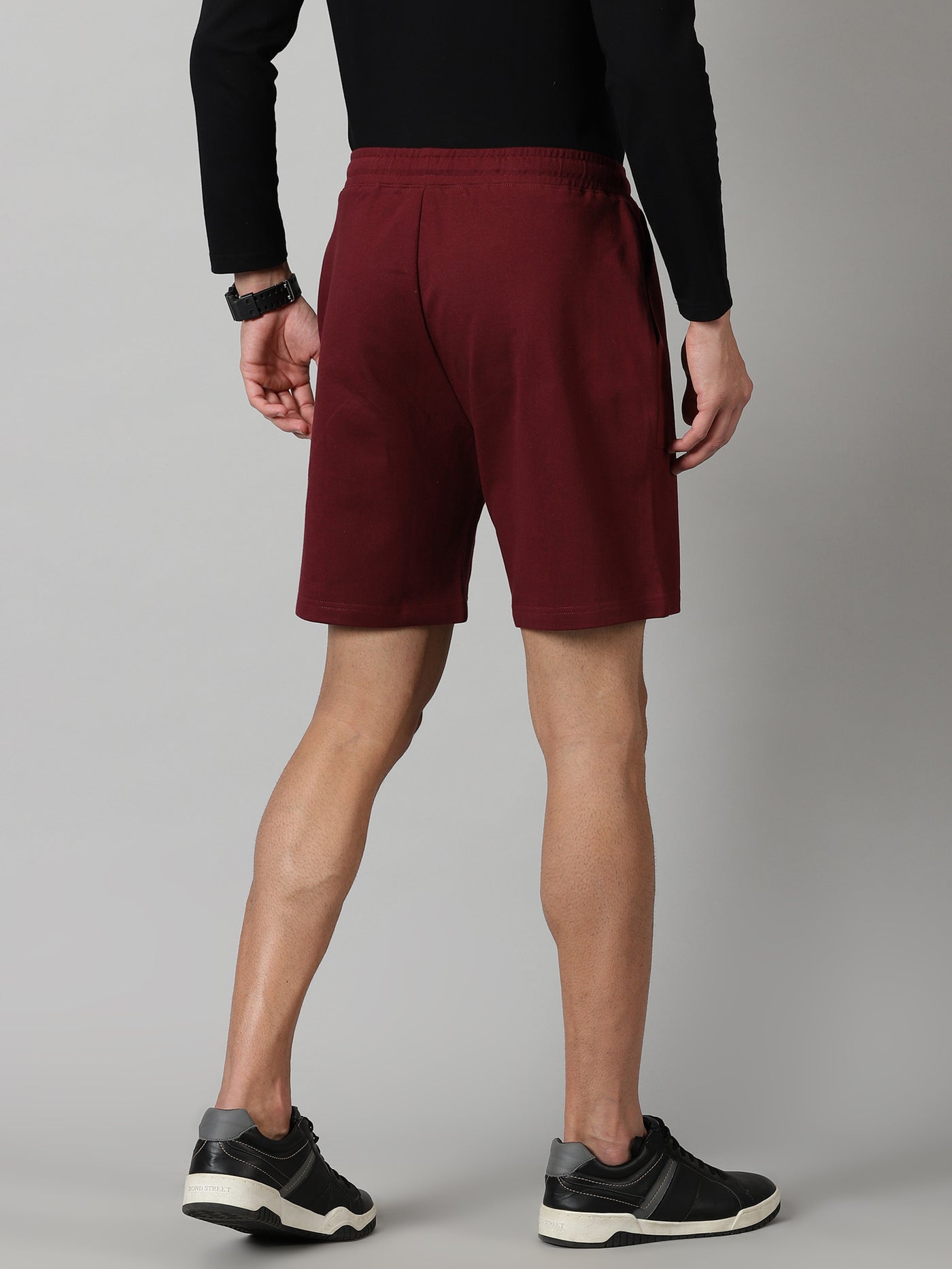 Burgundy Men’s French Terry shorts