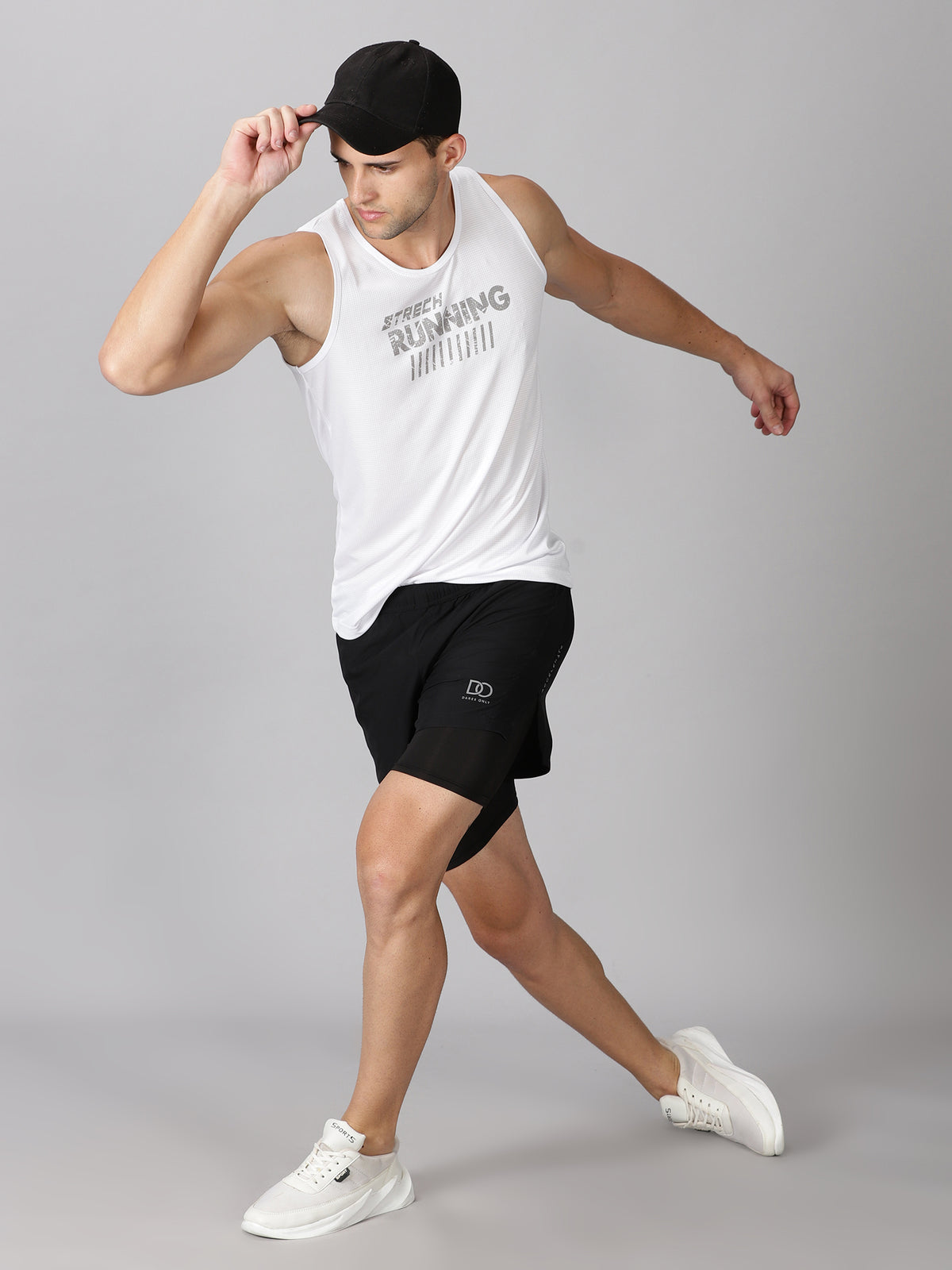 Dares Only Black Hybrid Run Shorts