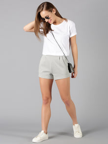 Melange Smart Casual Pleated Short