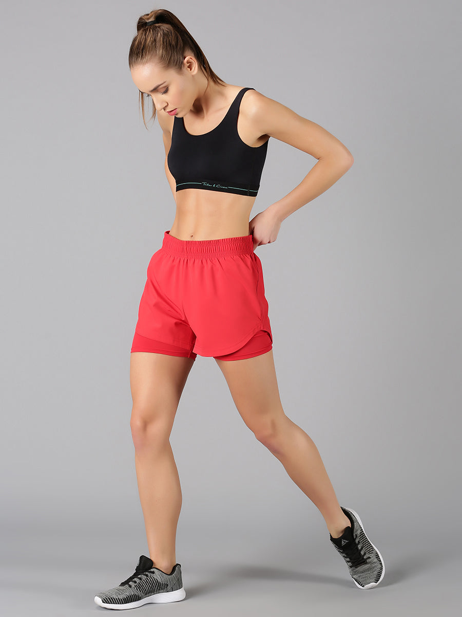 Red Rage 2-in-1 Run Short