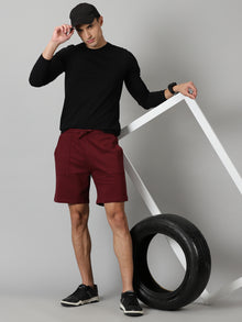 Burgundy Men’s French Terry shorts