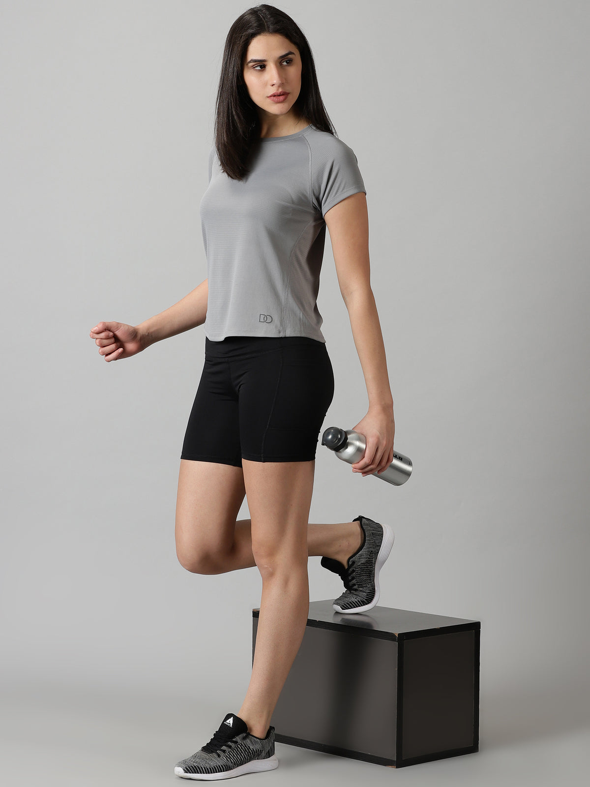 Form Fit Raglan sleeve Grey training T-shirt