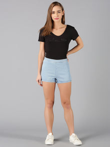 Light Blue Denim Short