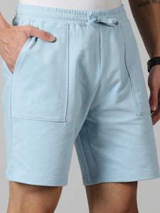 Powder Blue French Terry shorts