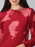 Load image into Gallery viewer, Burgundy Tie-Dye Sweater
