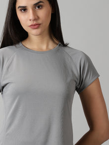 Form Fit Raglan sleeve Grey training T-shirt