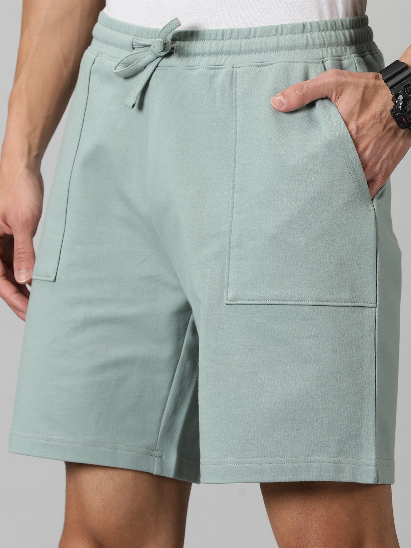 Sage Green Men’s French Terry shorts