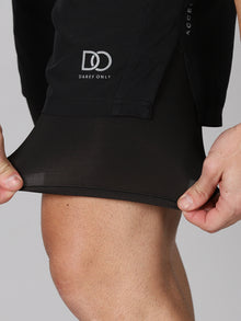 Dares Only Black Hybrid Run Shorts