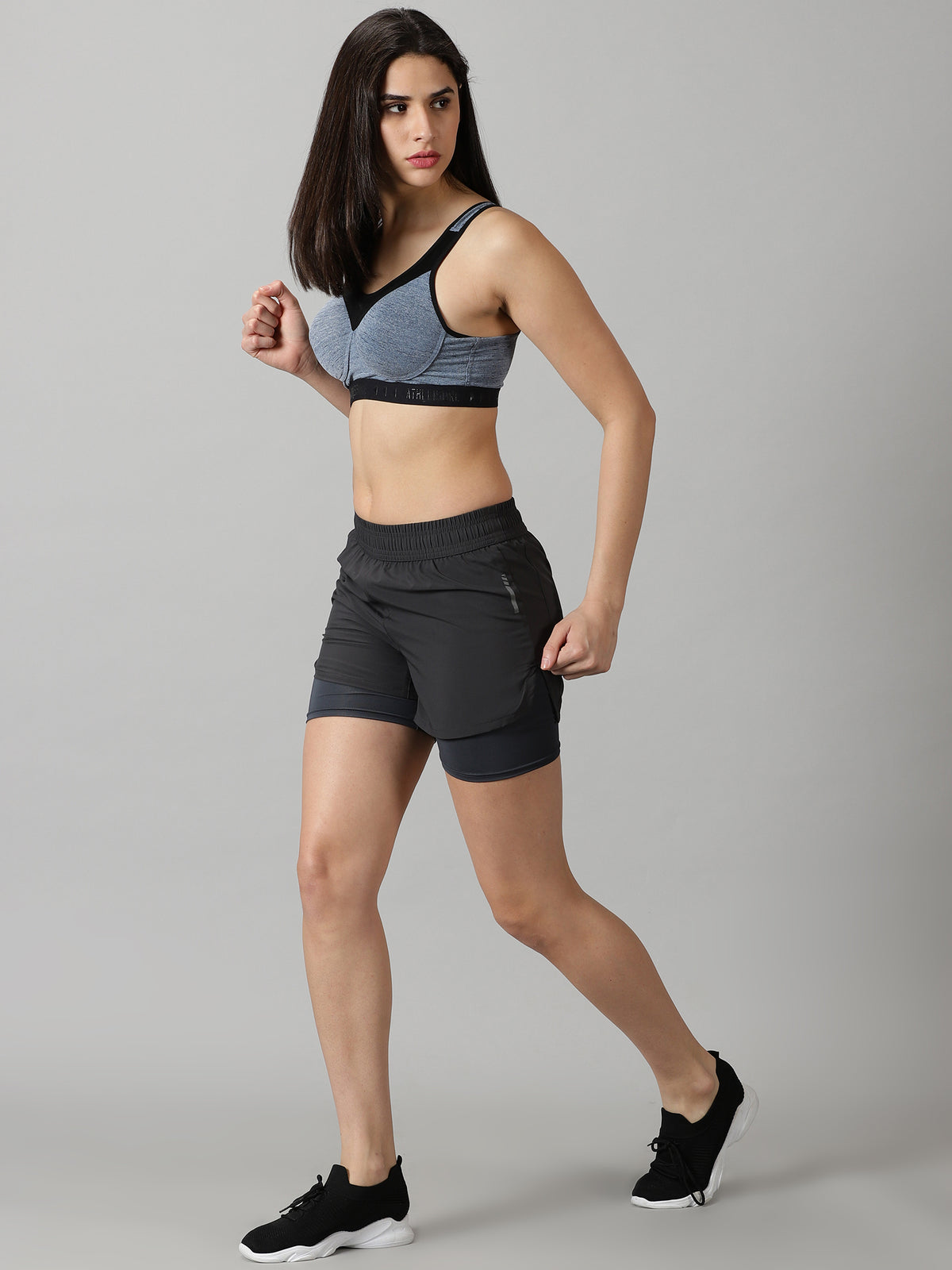 Graphite 2-in-1 Run Shorts