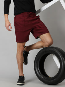 Burgundy Men’s French Terry shorts