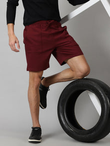 Pack of 2 Men’s French Terry shorts - Sage & Burgundy