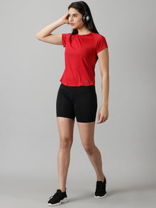 Form Fit Raglan sleeve Red training T-shirt