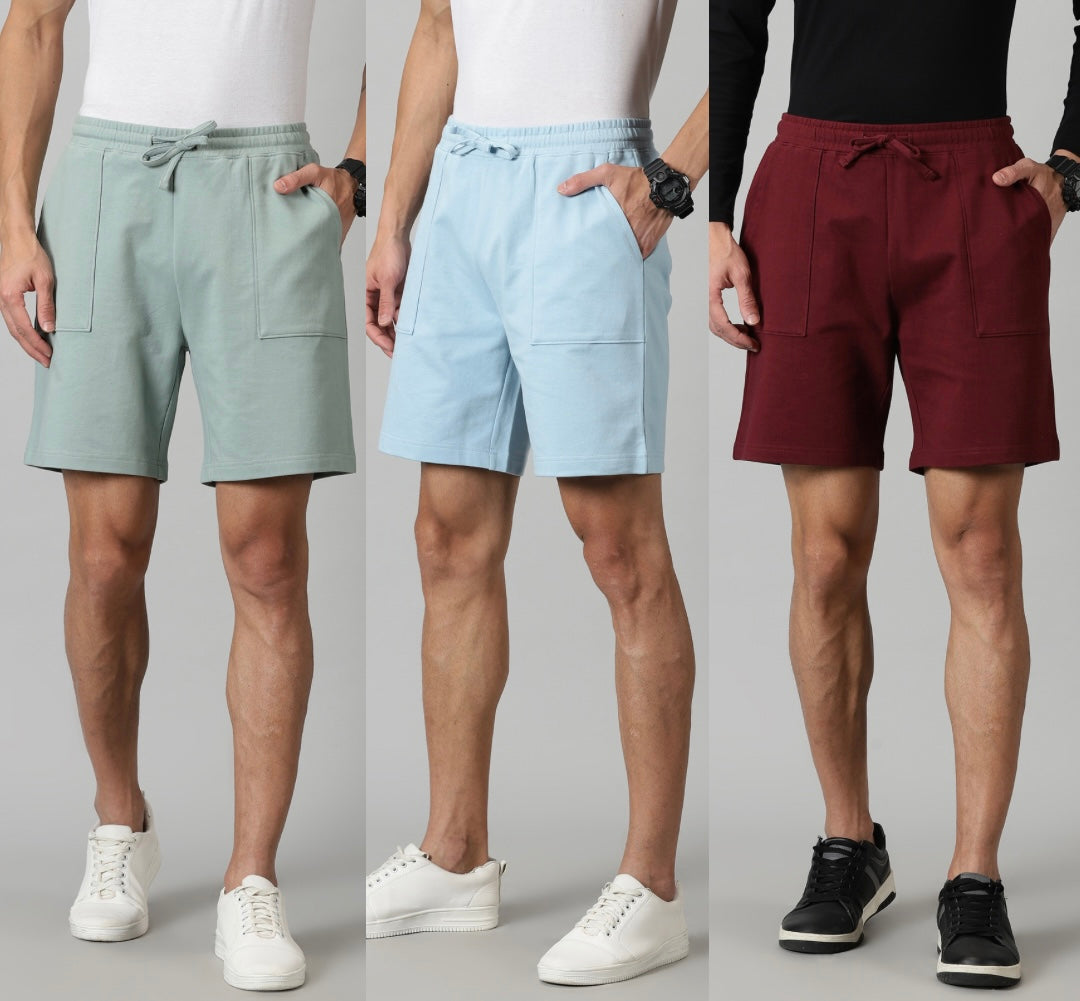 Pack of 3 French Terry shorts