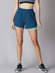 Teal Blue 2-in-1 Run Short