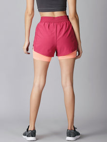 Wild Pink 2-in-1 Run Short