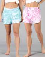 Load image into Gallery viewer, To Dye For Combo: Pack of 2 Tie-Dye shorts
