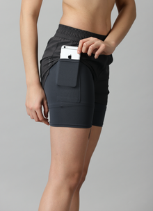Graphite 2-in-1 Run Shorts