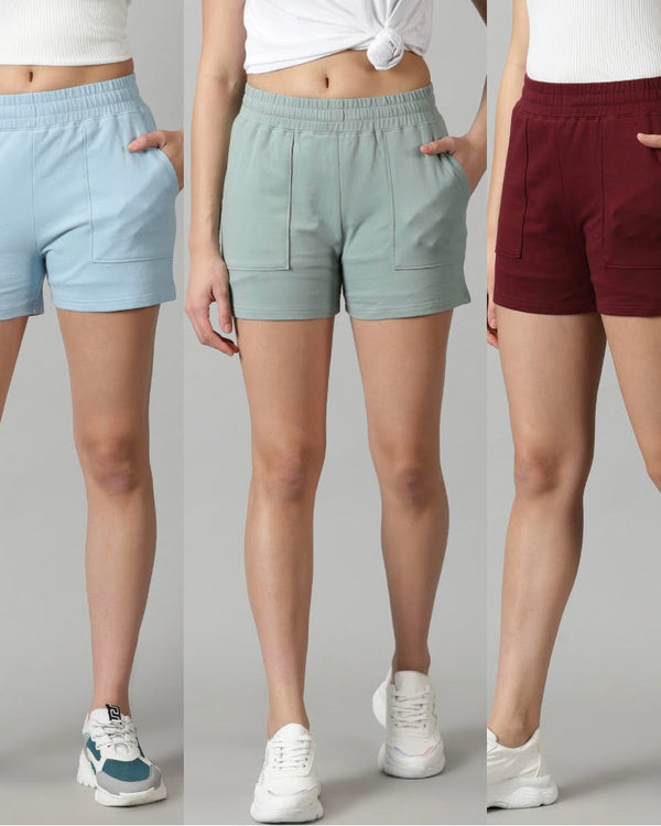Pack of 3 French Terry shorts